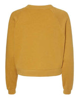 BELLA + CANVAS Women's Crop Raglan Fleece Crewneck Sweatshirt-2