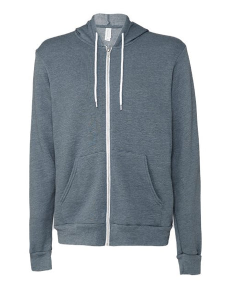 BELLA + CANVAS Men's Sponge Fleece Full-Zip Hoodie Sweatshirt-1