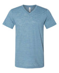 Bella + Canvas Men's   Textured Jersey V-Neck Tee BC3655-1