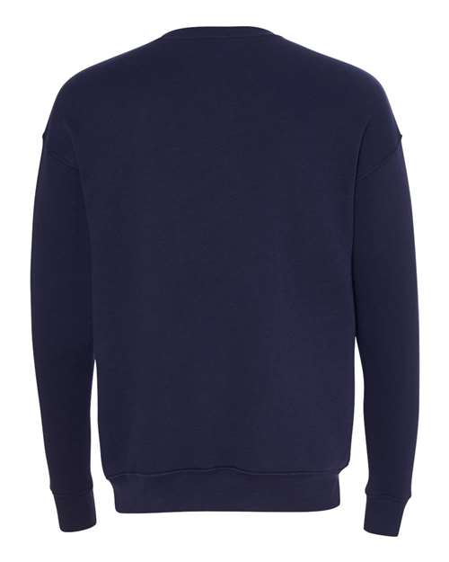 BELLA + CANVAS Men's Sponge Fleece Drop Shoulder Crewneck Sweatshirt-3