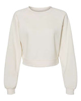 BELLA + CANVAS Women's Crop Raglan Fleece Crewneck Sweatshirt-1