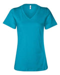 BELLA + CANVAS Women's Relaxed Jersey V-Neck Tee BC6405-1