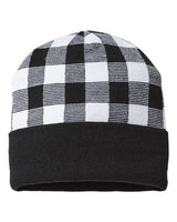 Cap America USA-Made Plaid Beanie