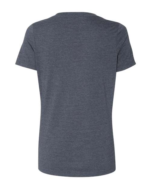 BELLA + CANVAS Women's Relaxed Heather CVC V-Neck Tee-2