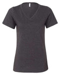 BELLA + CANVAS Women's Relaxed Heather CVC V-Neck Tee-1
