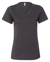 BELLA + CANVAS Women's Relaxed Heather CVC V-Neck Tee-1