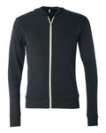 BELLA + CANVAS Men's Triblend Lightweight Full-Zip Hooded Long Sleeve Tee-1
