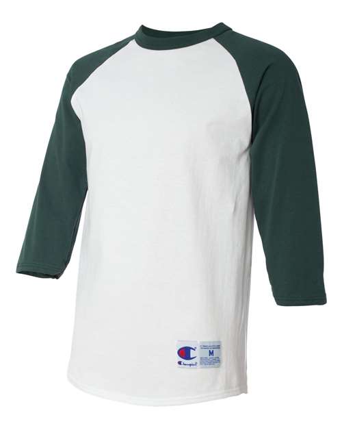 Champion Men's Raglan Sleeve Baseball T-Shirt-2