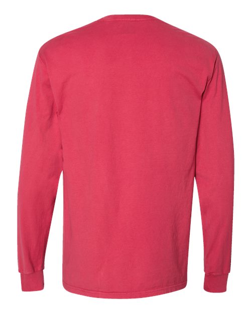 ComfortWash by Hanes Men's Garment-Dyed Long Sleeve T-Shirt With a Pocket-2