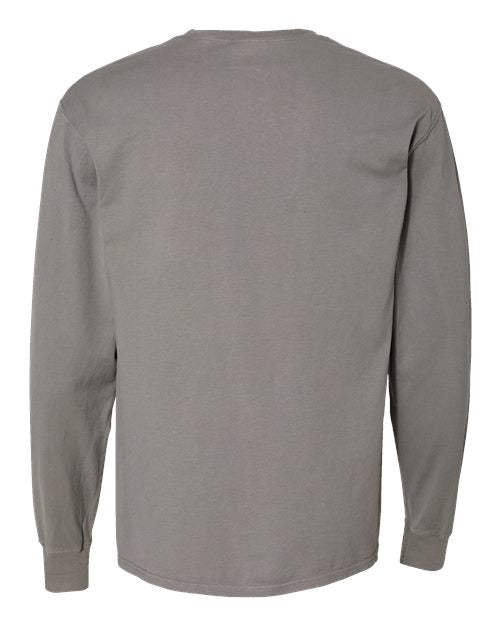 ComfortWash by Hanes Men's Garment-Dyed Long Sleeve T-Shirt With a Pocket-2
