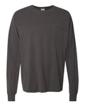 ComfortWash by Hanes Men's Garment-Dyed Long Sleeve T-Shirt With a Pocket-1