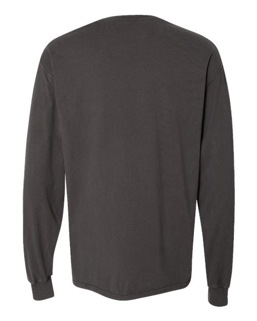 ComfortWash by Hanes Men's Garment-Dyed Long Sleeve T-Shirt With a Pocket-2
