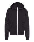 BELLA + CANVAS Youth Sponge Fleece Full-Zip Hoodie Sweatshirt-1