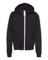 BELLA + CANVAS Youth Sponge Fleece Full-Zip Hoodie Sweatshirt-1
