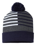 Cap America USA-Made Half Color Beanie