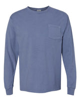 ComfortWash by Hanes Men's Garment-Dyed Long Sleeve T-Shirt With a Pocket-1