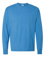 ComfortWash by Hanes Men's Garment-Dyed Long Sleeve T-Shirt With a Pocket-1