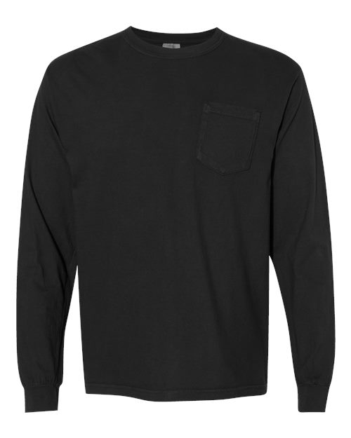 Comfort Colors Men's Garment-Dyed Heavyweight Long Sleeve Pocket T-Shirt-1