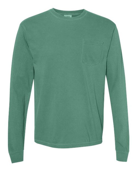 Comfort Colors Men's Garment-Dyed Heavyweight Long Sleeve Pocket T-Shirt-1