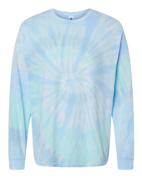 Colortone Men's Tie-Dyed Long Sleeve T-Shirt-1