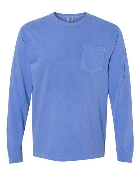 Comfort Colors Men's Garment-Dyed Heavyweight Long Sleeve Pocket T-Shirt-1