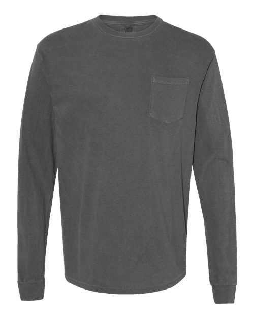 Comfort Colors Men's Garment-Dyed Heavyweight Long Sleeve Pocket T-Shirt-1