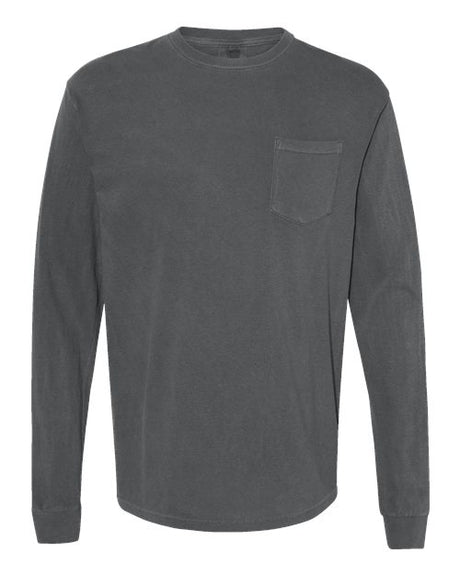 Comfort Colors Men's Garment-Dyed Heavyweight Long Sleeve Pocket T-Shirt-1