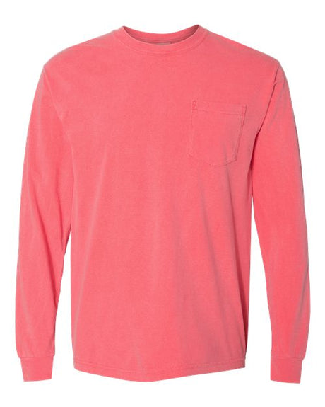 Comfort Colors Men's Garment-Dyed Heavyweight Long Sleeve Pocket T-Shirt-1
