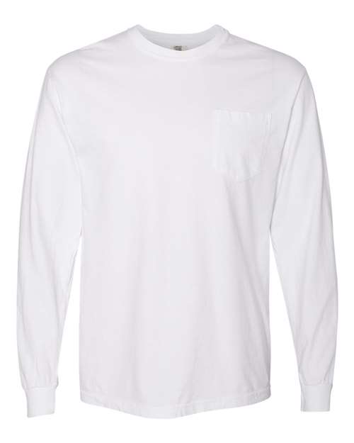 Comfort Colors Men's Garment-Dyed Heavyweight Long Sleeve Pocket T-Shirt-1