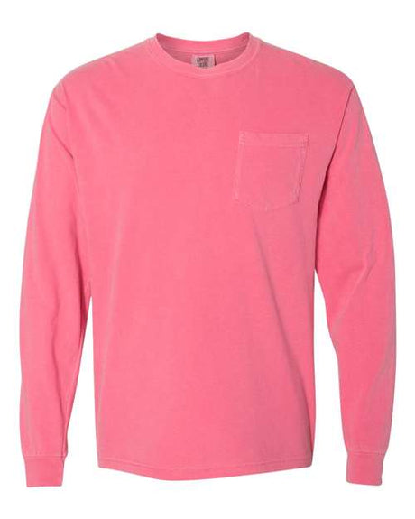 Comfort Colors Men's Garment-Dyed Heavyweight Long Sleeve Pocket T-Shirt-1