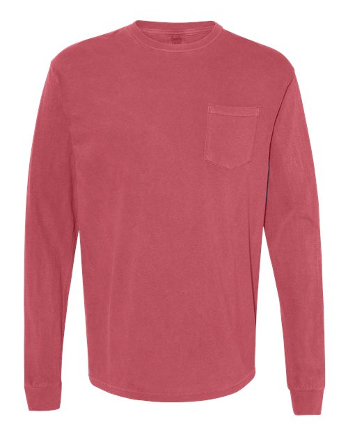 Comfort Colors Men's Garment-Dyed Heavyweight Long Sleeve Pocket T-Shirt-1