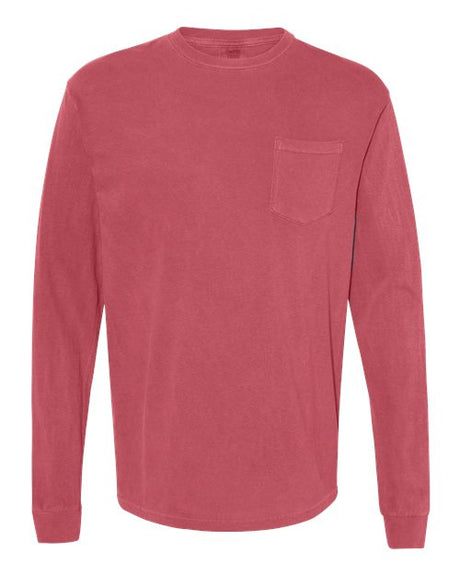Comfort Colors Men's Garment-Dyed Heavyweight Long Sleeve Pocket T-Shirt-1
