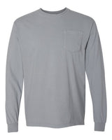 Comfort Colors Men's Garment-Dyed Heavyweight Long Sleeve Pocket T-Shirt-1
