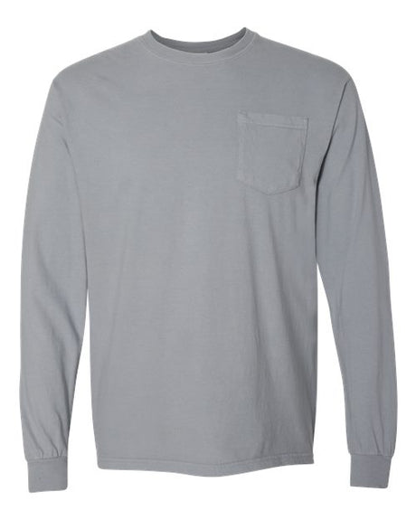 Comfort Colors Men's Garment-Dyed Heavyweight Long Sleeve Pocket T-Shirt-1
