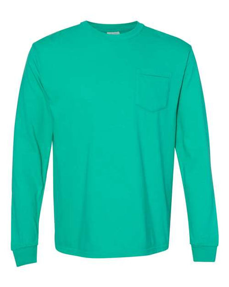Comfort Colors Men's Garment-Dyed Heavyweight Long Sleeve Pocket T-Shirt-1