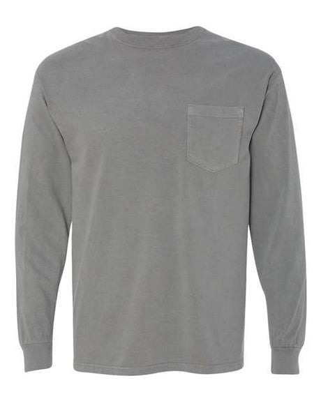 Comfort Colors Men's Garment-Dyed Heavyweight Long Sleeve Pocket T-Shirt-1