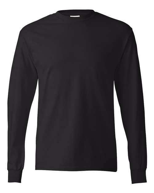 Hanes Men's Authentic 100% Cotton Long Sleeve T-Shirt 5586-1