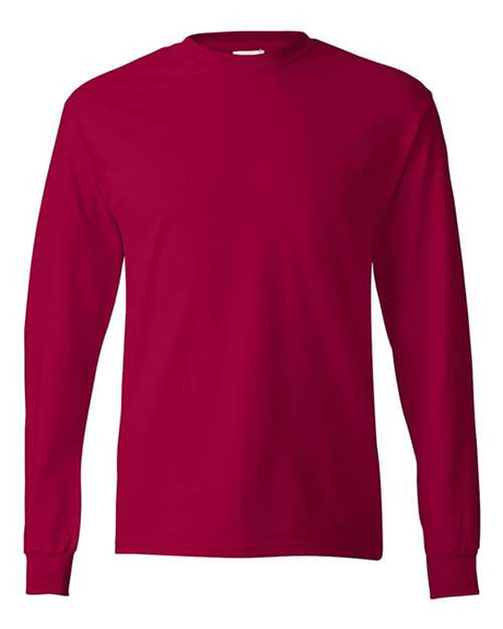 Hanes Men's Authentic 100% Cotton Long Sleeve T-Shirt 5586-1