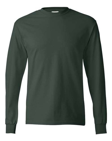 Hanes Men's Authentic 100% Cotton Long Sleeve T-Shirt 5586-1