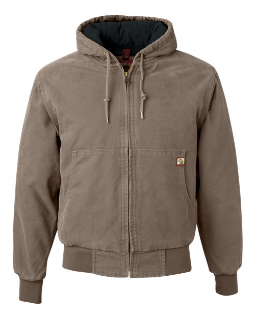 DRI DUCK Men's Cheyenne Boulder Cloth Hooded Jacket with Tricot Quilt Lining-1
