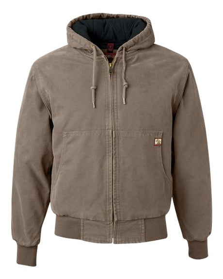 DRI DUCK Men's Cheyenne Boulder Cloth Hooded Jacket with Tricot Quilt Lining-1
