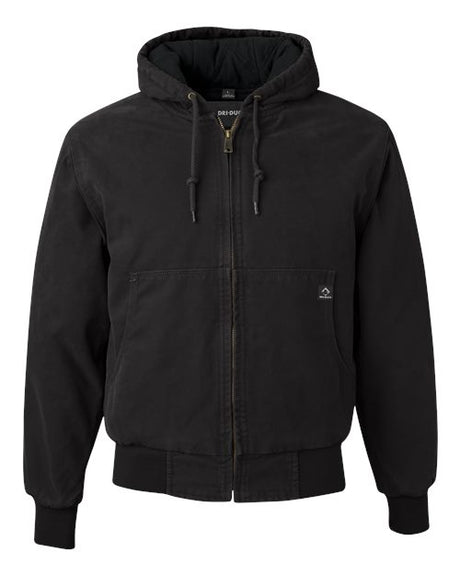DRI DUCK Men's Cheyenne Boulder Cloth Hooded Jacket with Tricot Quilt Lining-1