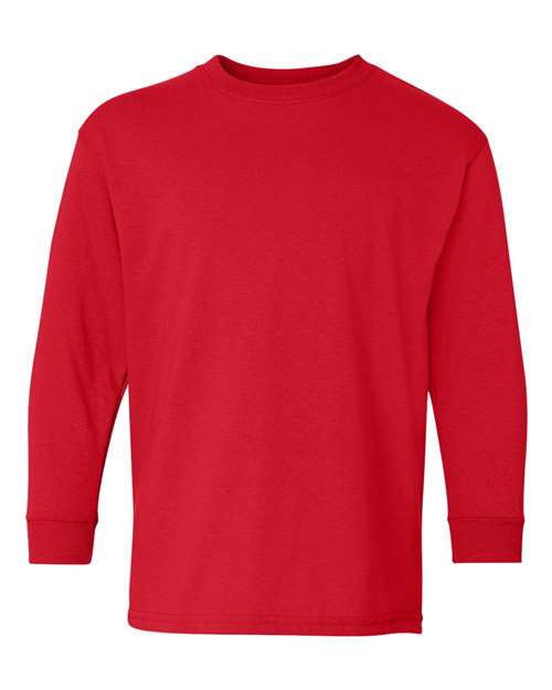 Gildan Youth Heavy Cotton Long Sleeve T-Shirt-1