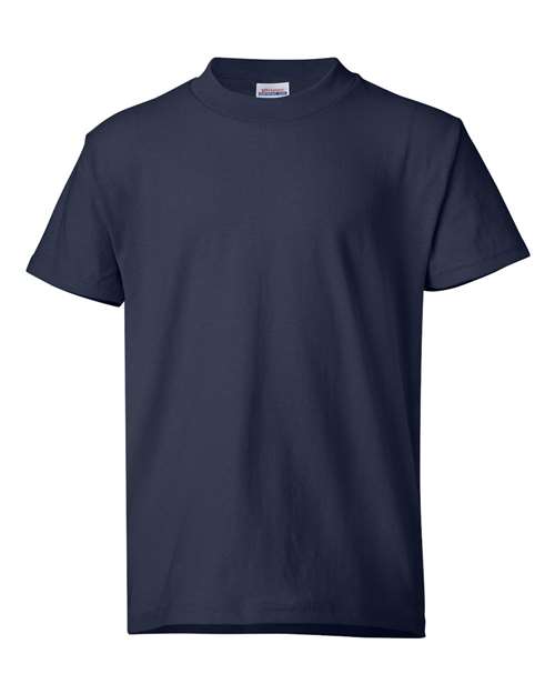 Hanes Youth EcoSmart 50/50 Cotton/Poly T-Shirt-1