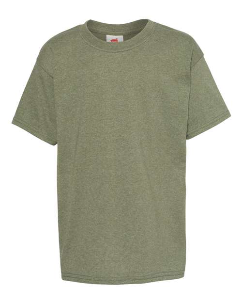 Hanes Youth EcoSmart 50/50 Cotton/Poly T-Shirt-1
