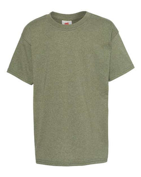Hanes Youth EcoSmart 50/50 Cotton/Poly T-Shirt-1