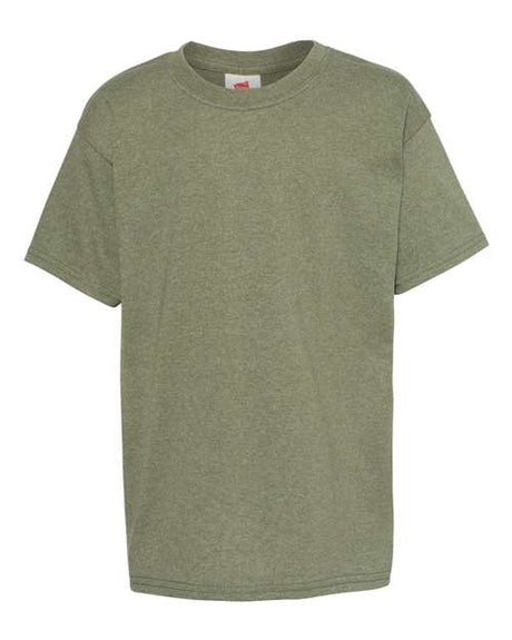 Hanes Youth EcoSmart 50/50 Cotton/Poly T-Shirt-1