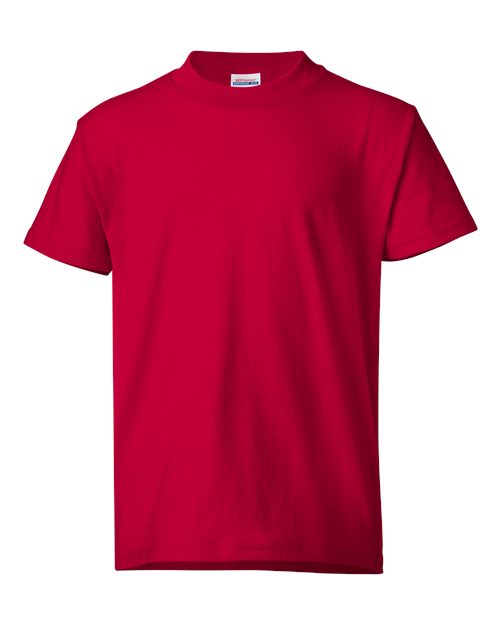 Hanes Youth EcoSmart 50/50 Cotton/Poly T-Shirt-1