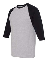 Gildan Men's Heavy Cotton Raglan Three-Quarter Sleeve T-Shirt-2