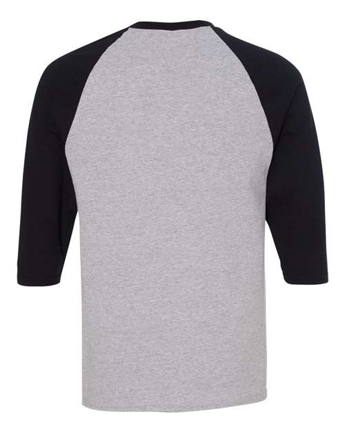 Gildan Men's Heavy Cotton Raglan Three-Quarter Sleeve T-Shirt-3